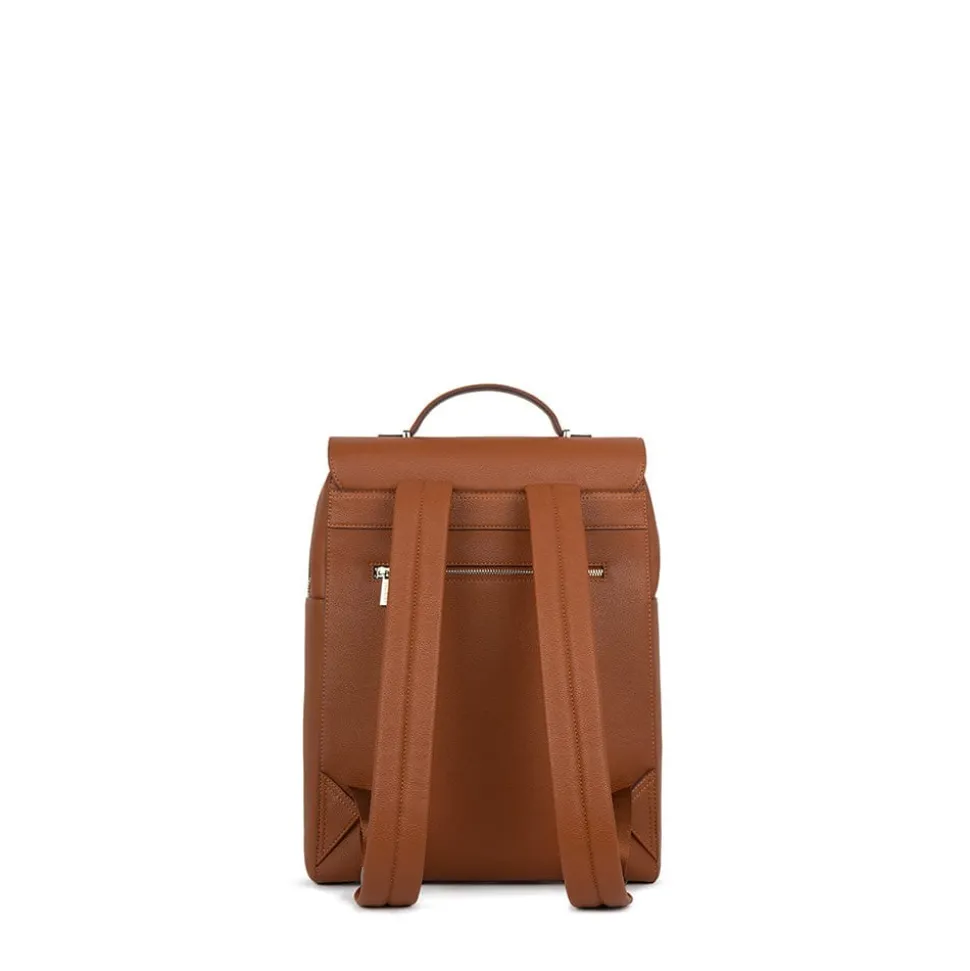 Le Lydia - Sac à dos en cuir vegan affogato