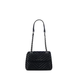 Le Madelyn - Sac à main 2-en-1 en cuir vegan noir