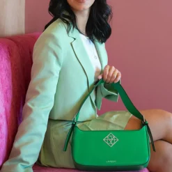 Le Madison - Sac à main en cuir vegan grass