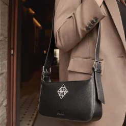 Le Madison - Sac à main en cuir vegan noir
