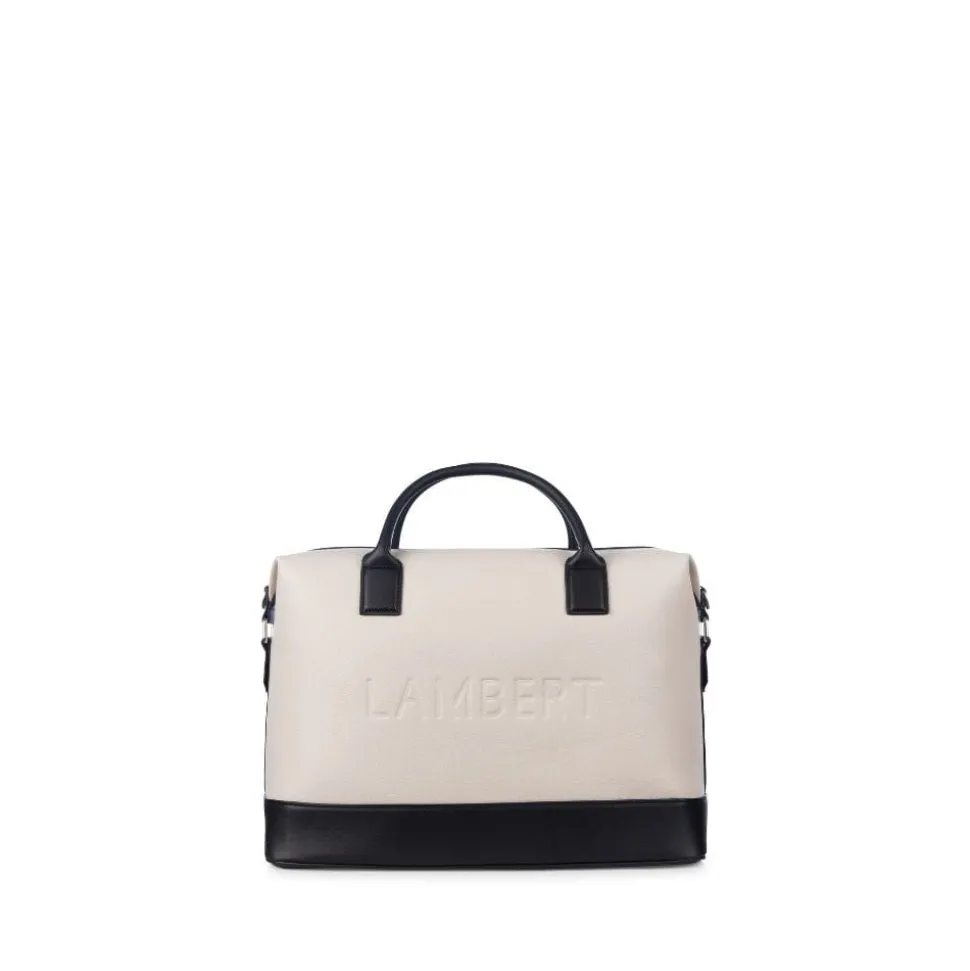 Le Mae - Petit sac de voyage en cuir vegan oyster