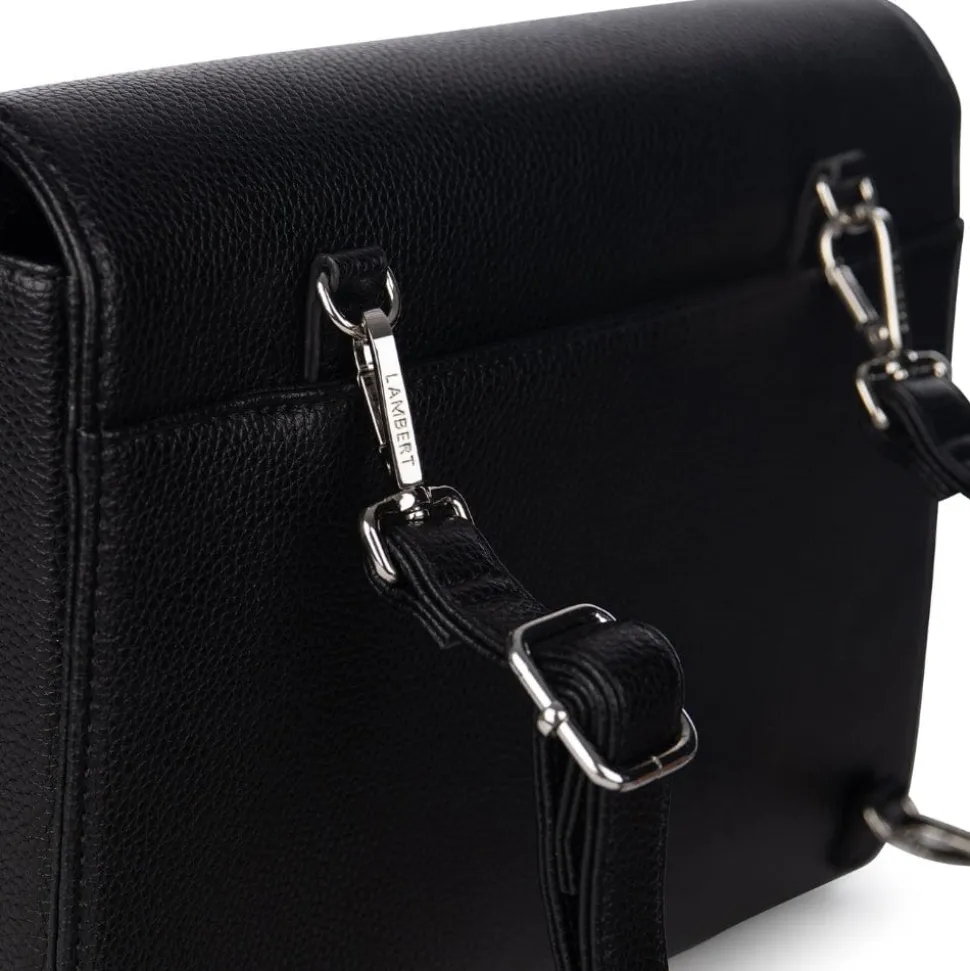 Le Marlene - Sac à main 3-en-1 en cuir vegan noir