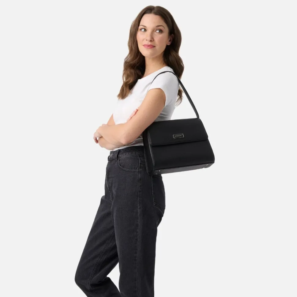 Le Marlene - Sac à main 3-en-1 en cuir vegan noir