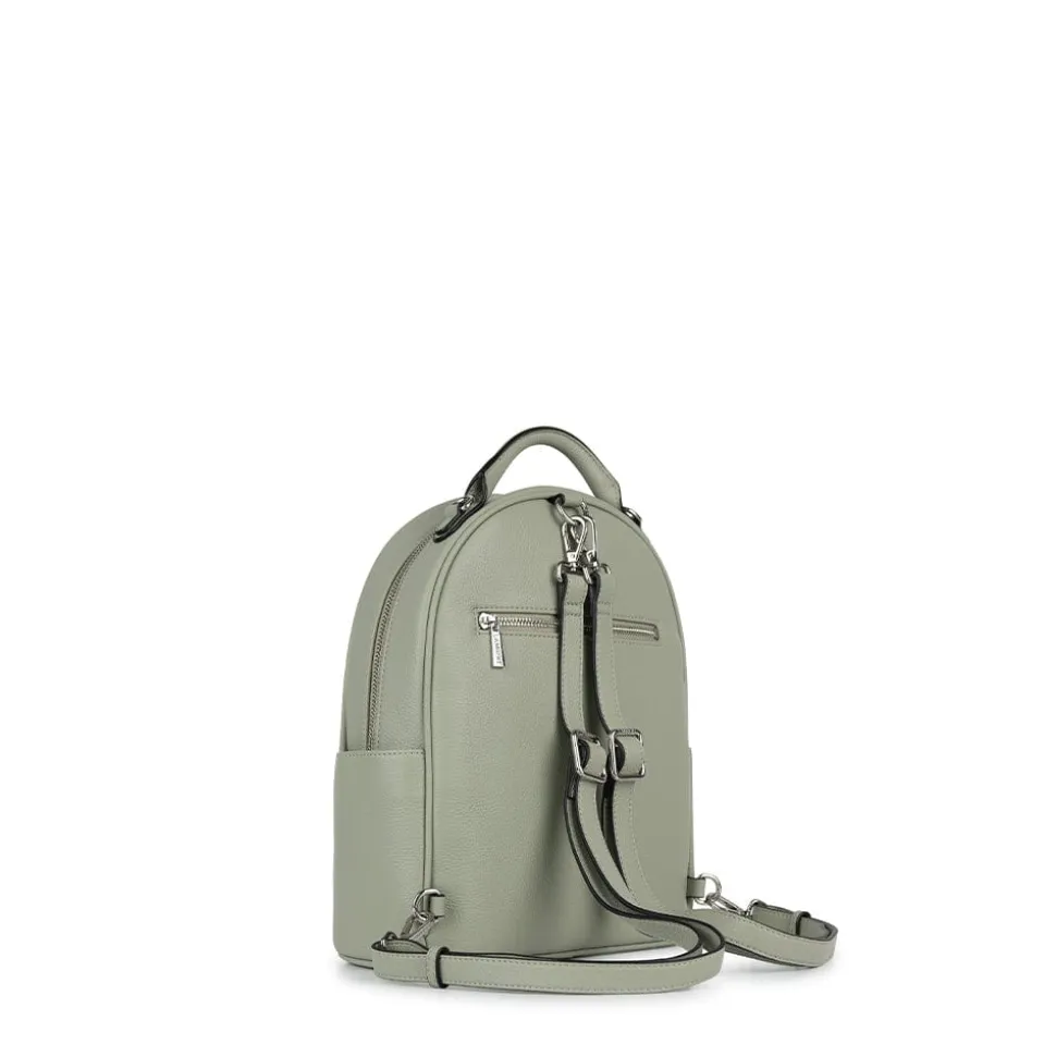 Le Maude - Sac à dos 3-en-1 en cuir vegan sage