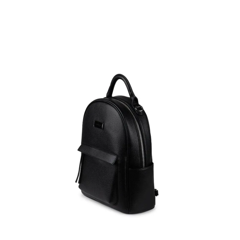 Le Maude - Sac à dos 3-en-1 en cuir vegan noir