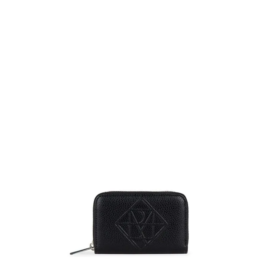 Le Megan - Portefeuille en cuir vegan noir