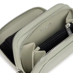 Le Megan - Portefeuille en cuir vegan sage