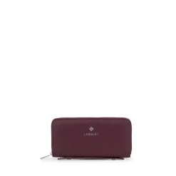 Le Meli - Portefeuille en cuir vegan cabernet