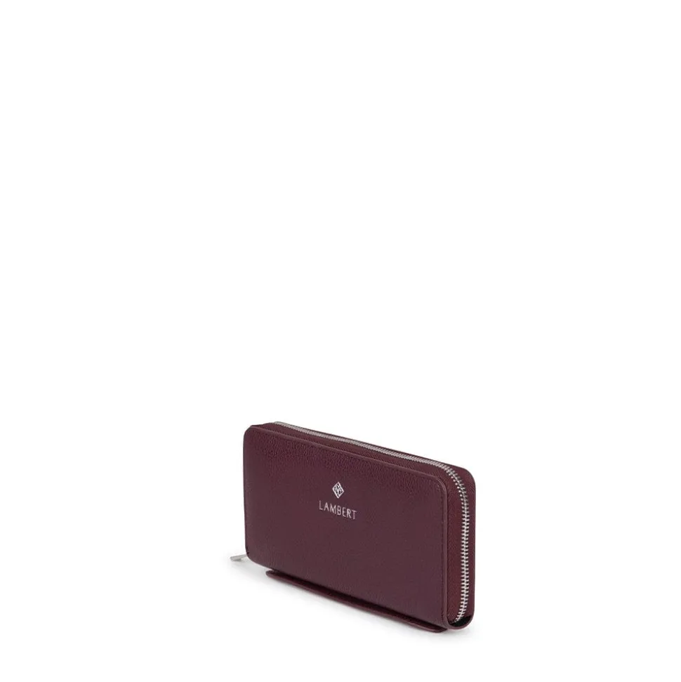 Le Meli - Portefeuille en cuir vegan cabernet