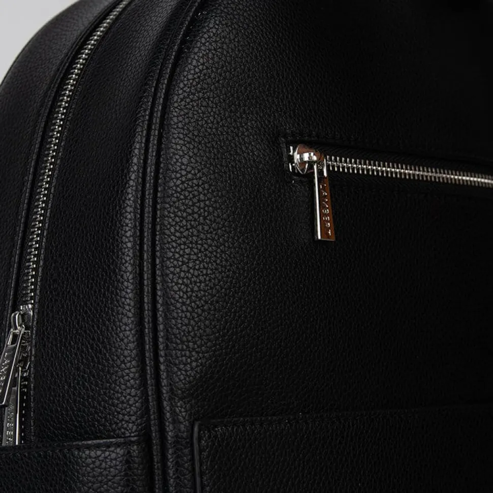 Le Miles - Sac à dos en cuir vegan noir