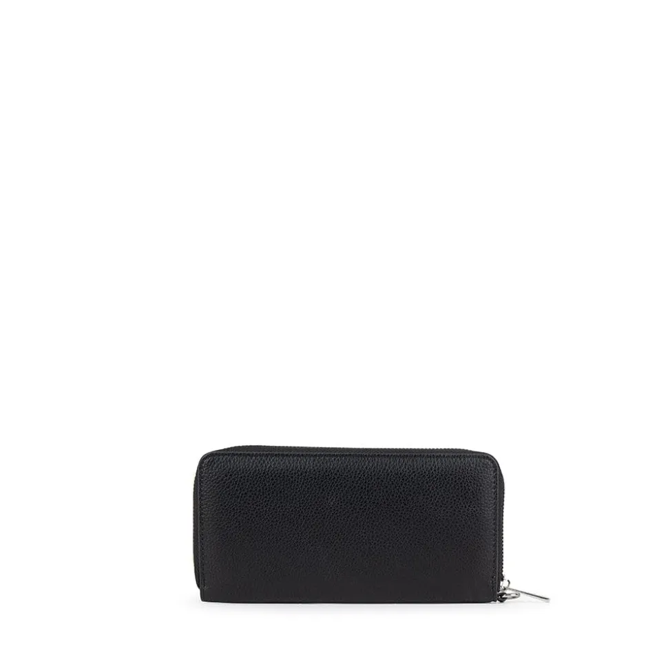 Le Mina - Portefeuille en cuir vegan noir