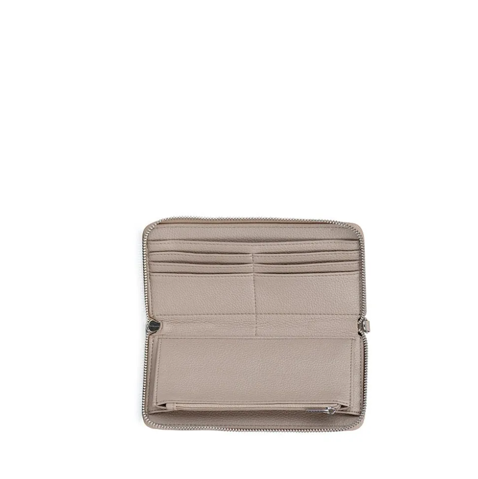 Le Mina - Portefeuille en cuir vegan terra
