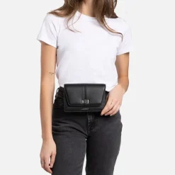 Le Molly - Sac à main 3-en-1 en cuir vegan noir