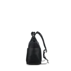 Le Nala - Sac à couches en cuir vegan noir recyclé