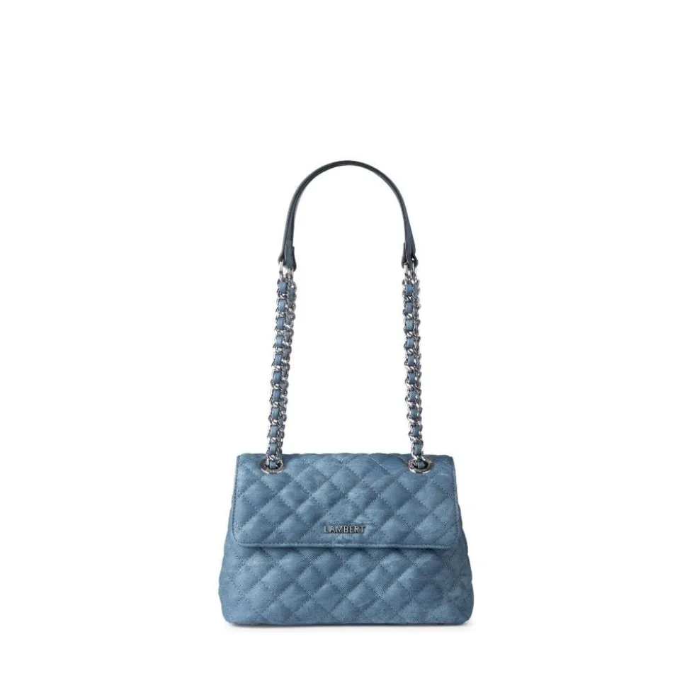 Le Penelope - Sac à main 2-en-1 en cuir vegan denim