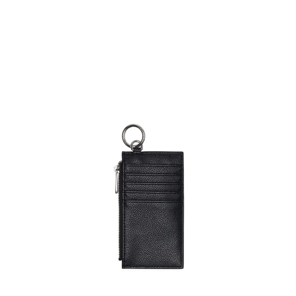 Le Phoebe - Porte-cartes en cuir vegan noir