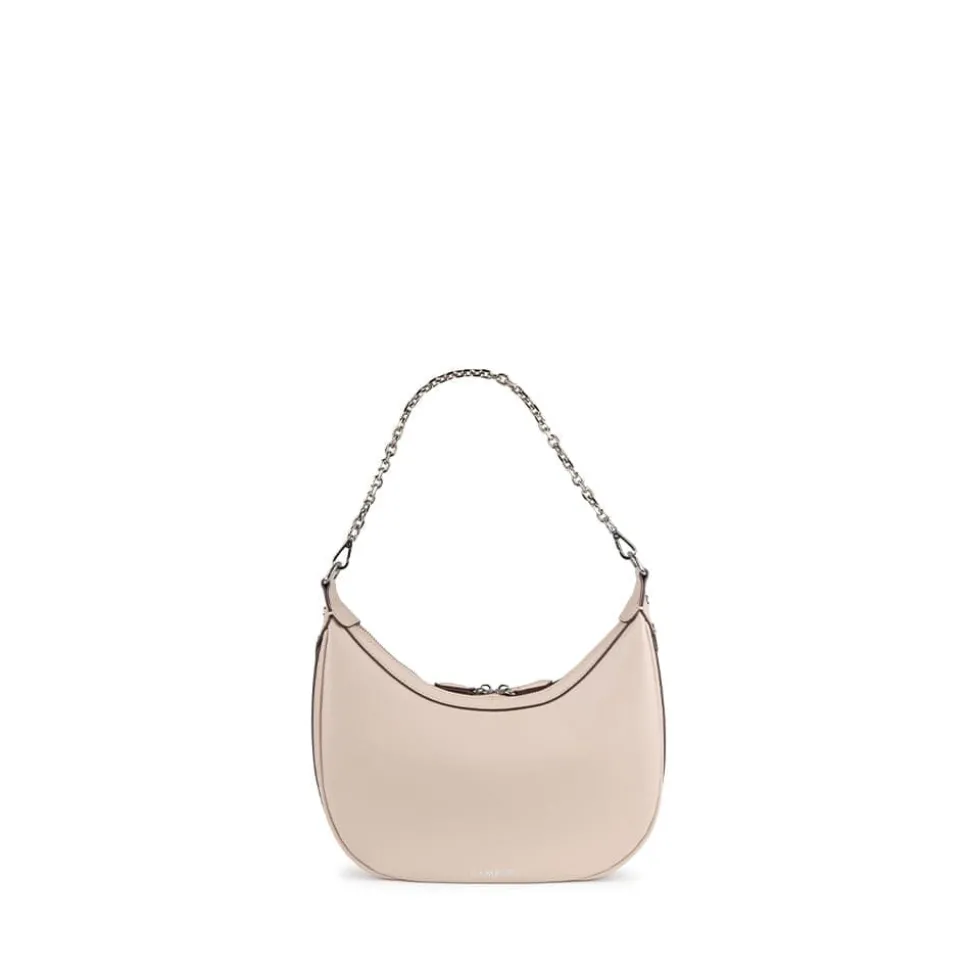 Le Rachel - Sac à main 2-en-1 en cuir vegan amande