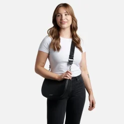 Le Rachel - Sac à main 2-en-1 en cuir vegan noir