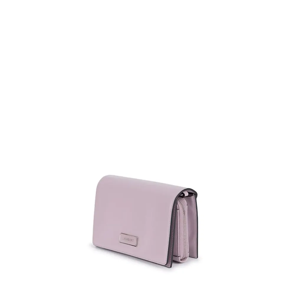 Le Rebecca - Sac bandoulière en cuir vegan blueberry milk