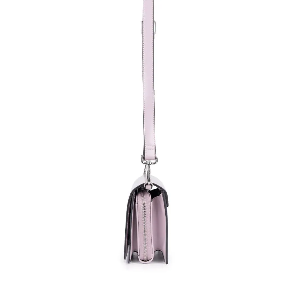 Le Rebecca - Sac bandoulière en cuir vegan blueberry milk