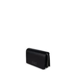 Le Rebecca - Sac bandoulière en cuir vegan noir recyclé