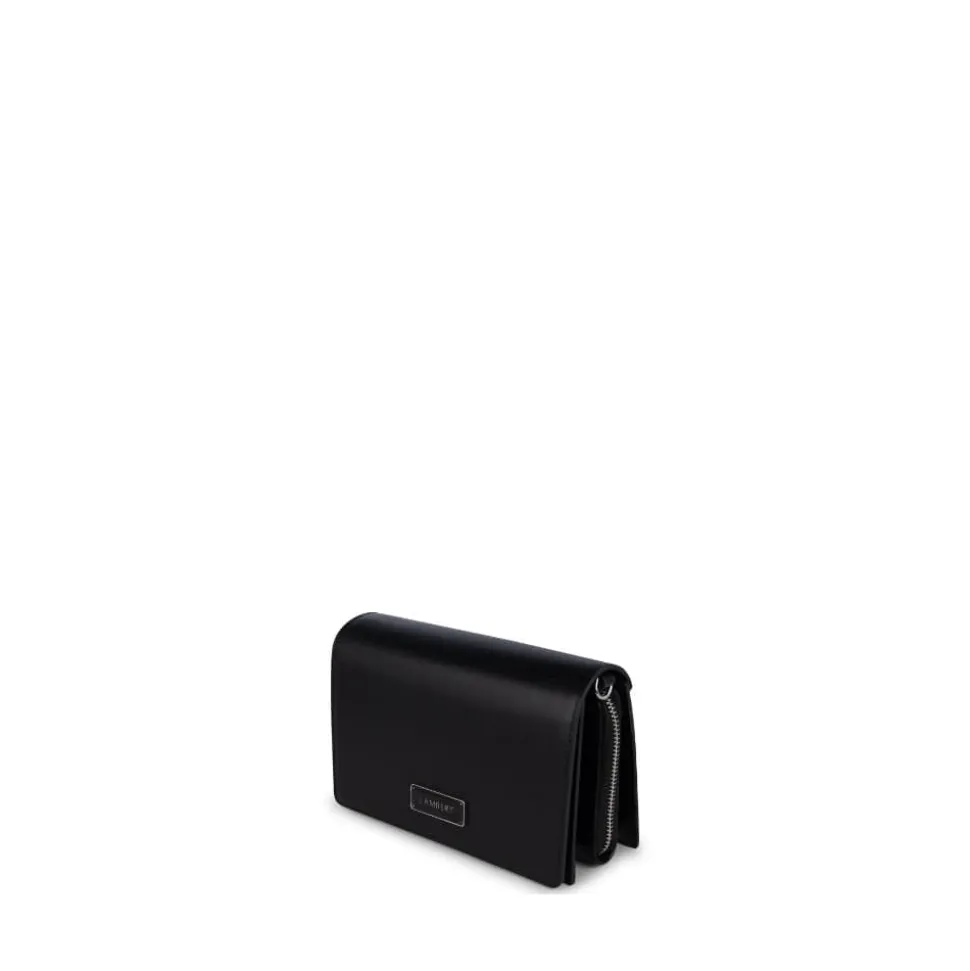 Le Rebecca - Sac bandoulière en cuir vegan noir recyclé
