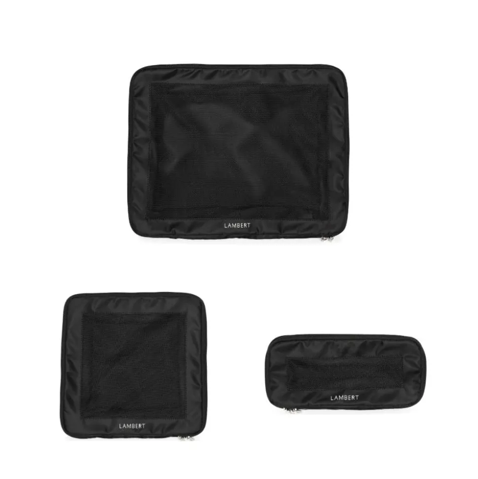 Le Rio - Ensemble de 3 cubes de compression en nylon recyclé noir