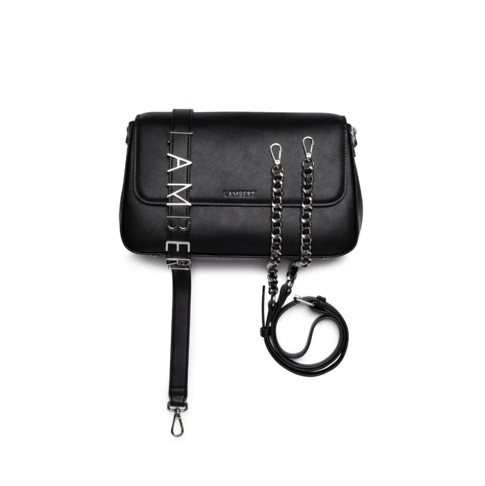 Le Sam - Sac à main 2-en-1 en cuir vegan noir