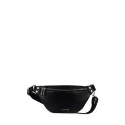 Le Sarah - Sac banane en cuir vegan noir recyclé