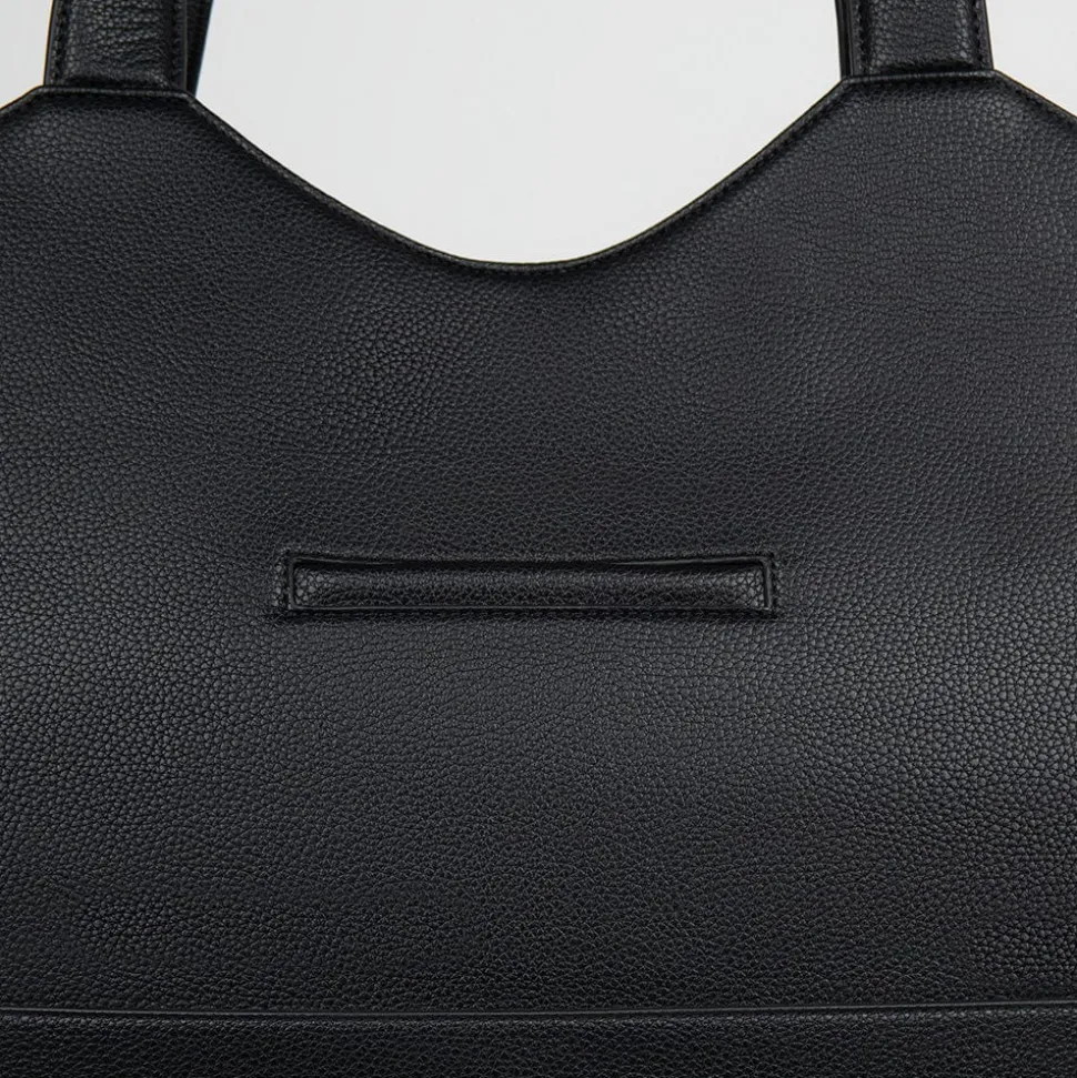 Le Sheila - Sac fourre-tout en cuir vegan noir