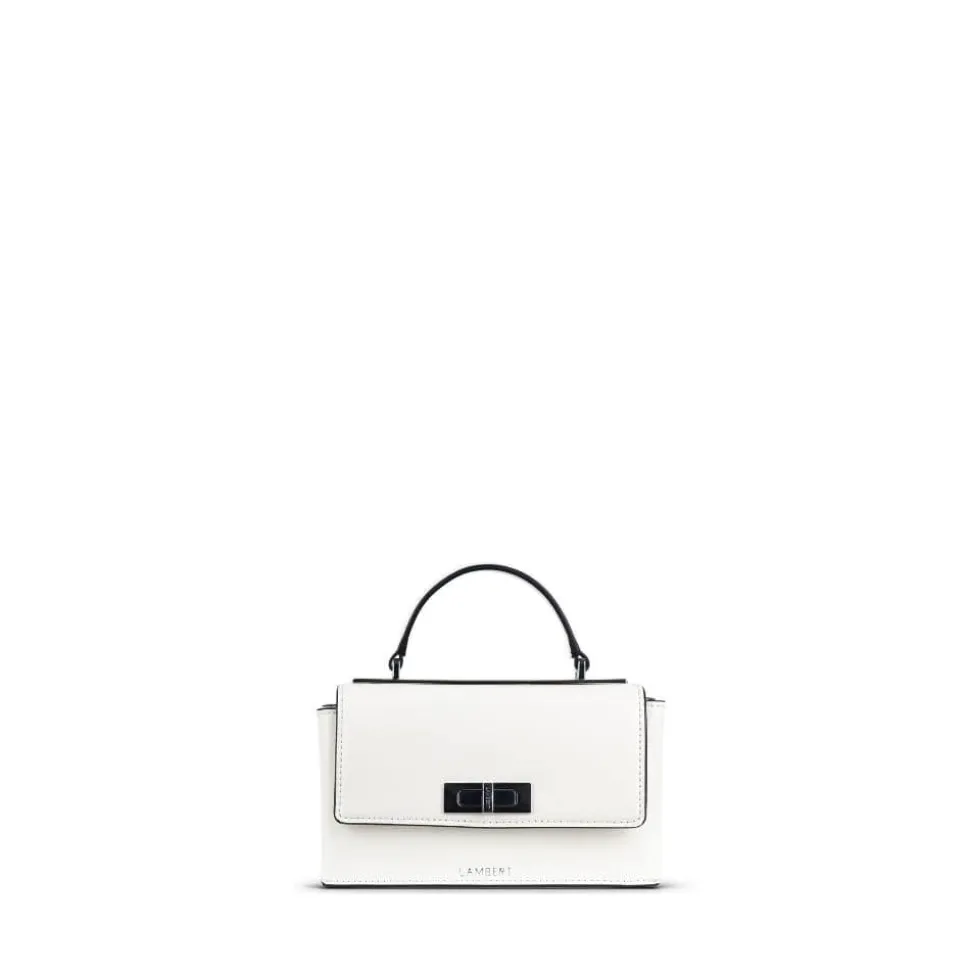 Le Simone - Sac à main en cuir vegan pearl