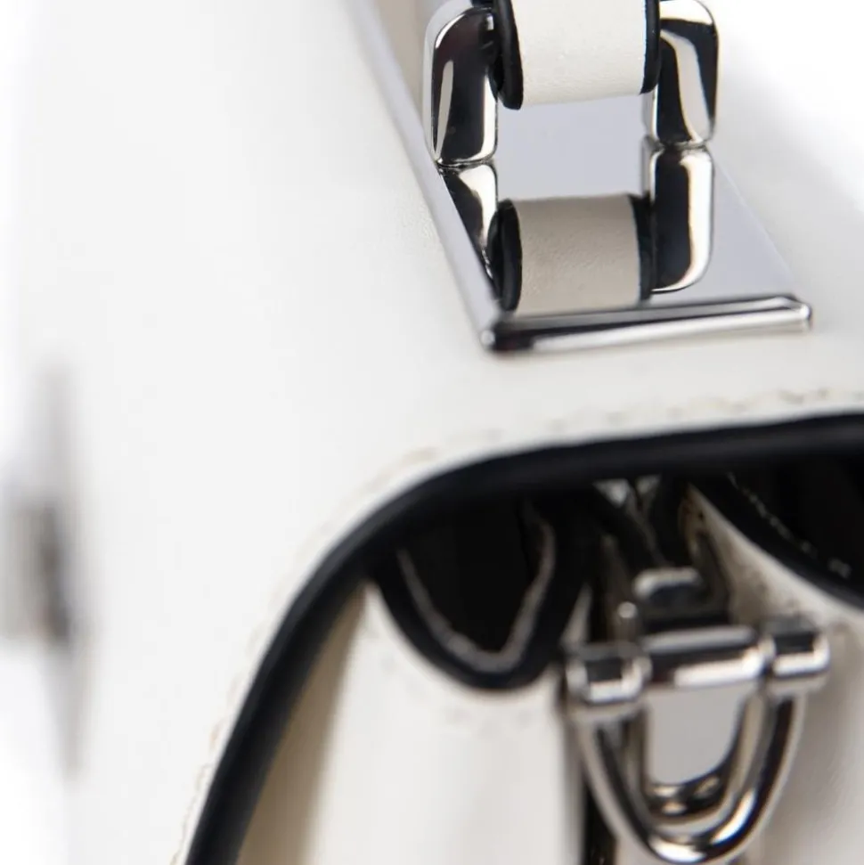 Le Simone - Sac à main en cuir vegan pearl
