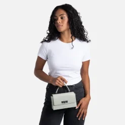 Le Simone - Sac à main en cuir vegan martini