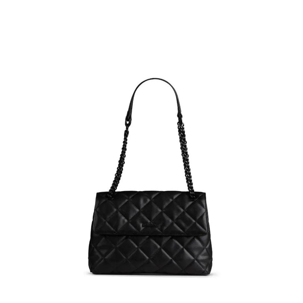 Le Sofia - Sac à main 2-en-1 matelassé en cuir vegan noir