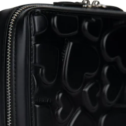 Le Tasha- Trousse à bijoux en cuir vegan noire