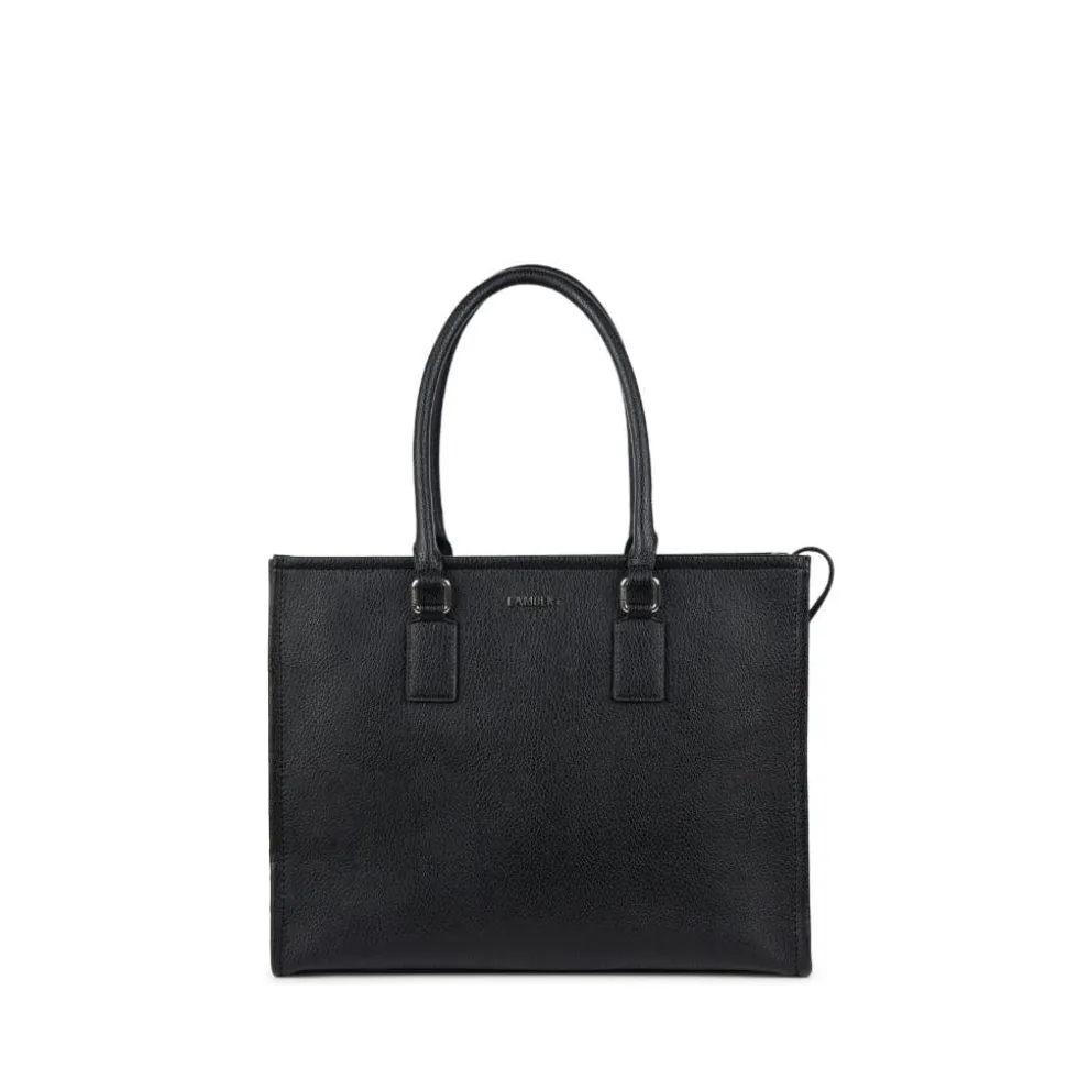 Le Valentina - Sac fourre-tout 2-en-1 en cuir vegan noir