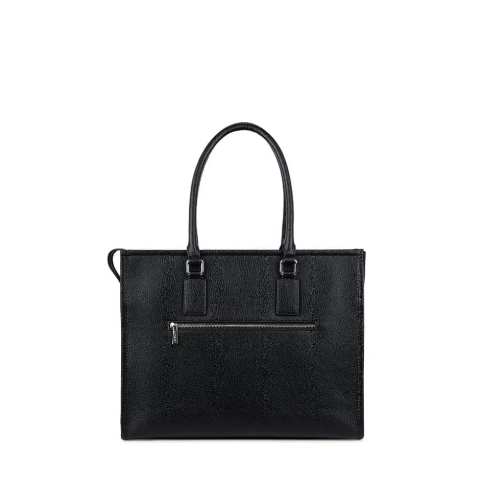 Le Valentina - Sac fourre-tout 2-en-1 en cuir vegan noir