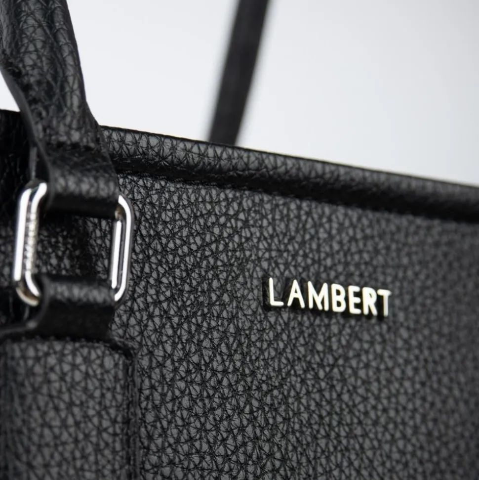 Le Valentina - Sac fourre-tout 2-en-1 en cuir vegan noir
