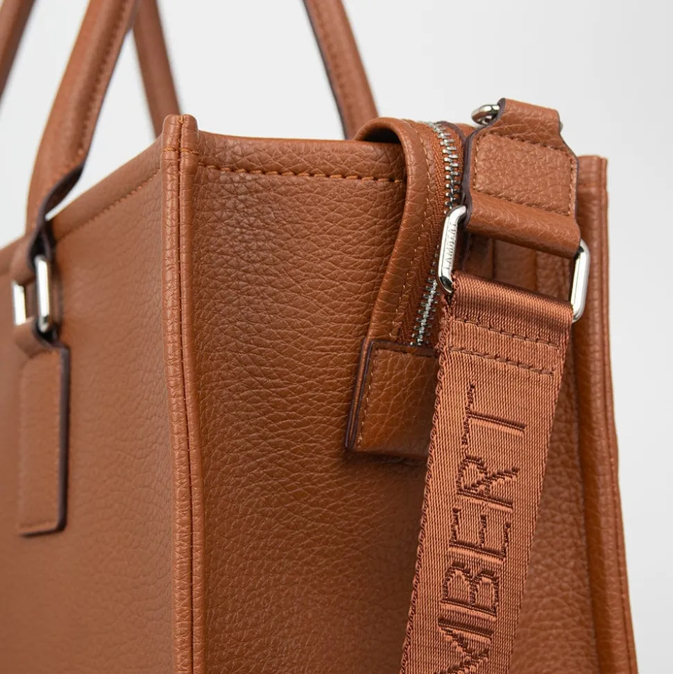 Le Valentina - Sac fourre-tout 2-en-1 en cuir vegan affogato