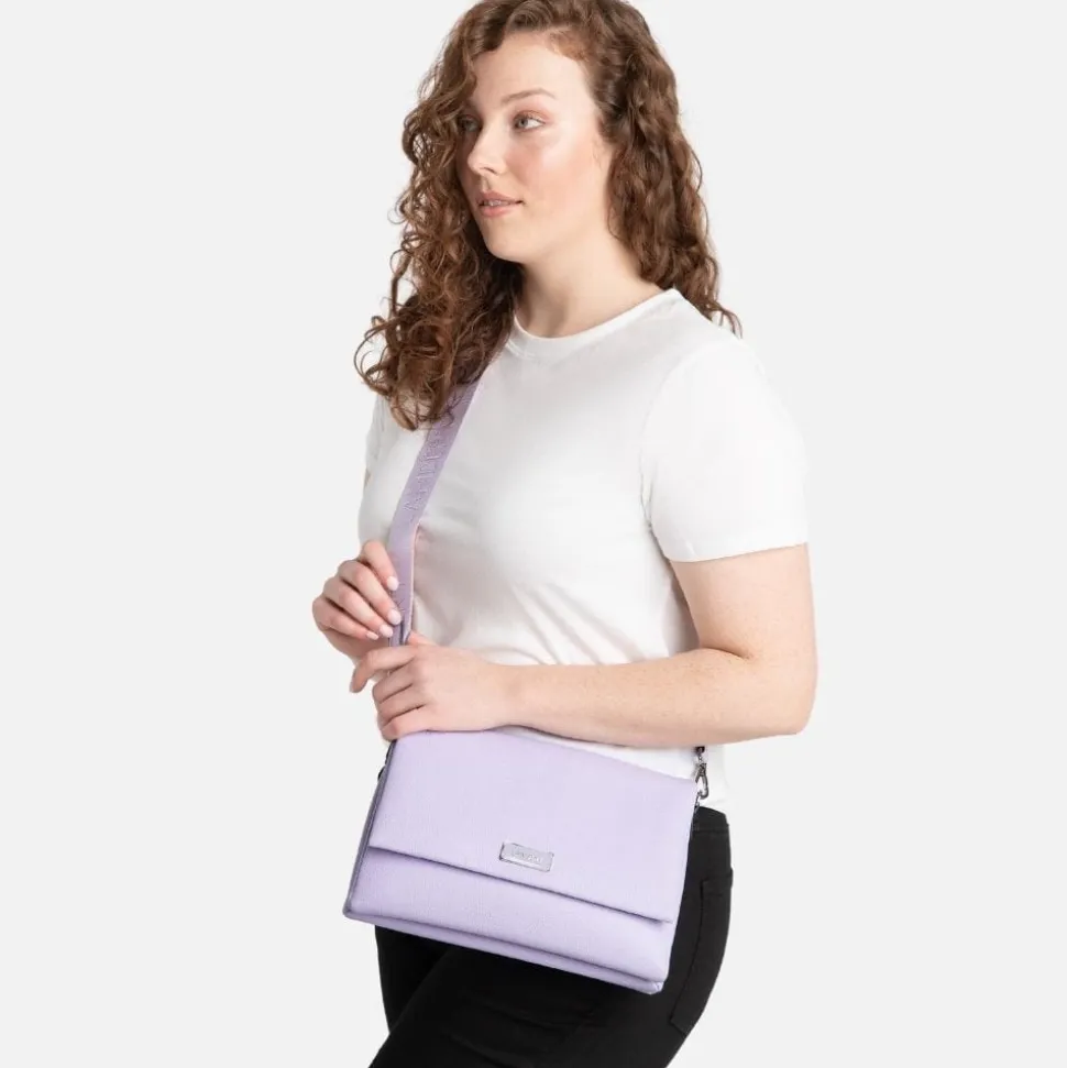 Le Valeria - Sac à main 3-en-1 en cuir vegan lavender