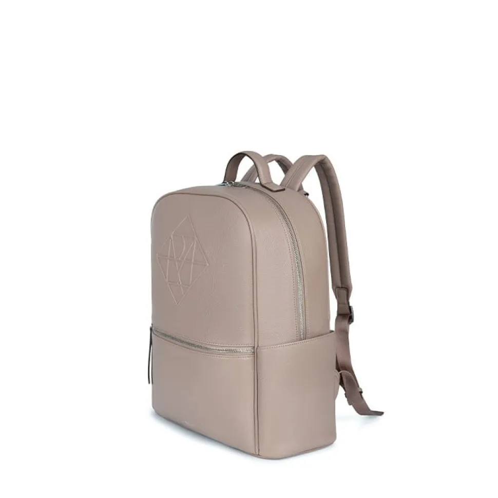 Le Vicky - Sac à couches en cuir vegan terra