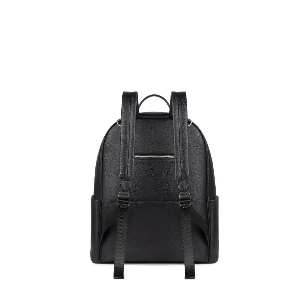 Le Vicky - Sac à couches en cuir vegan noir