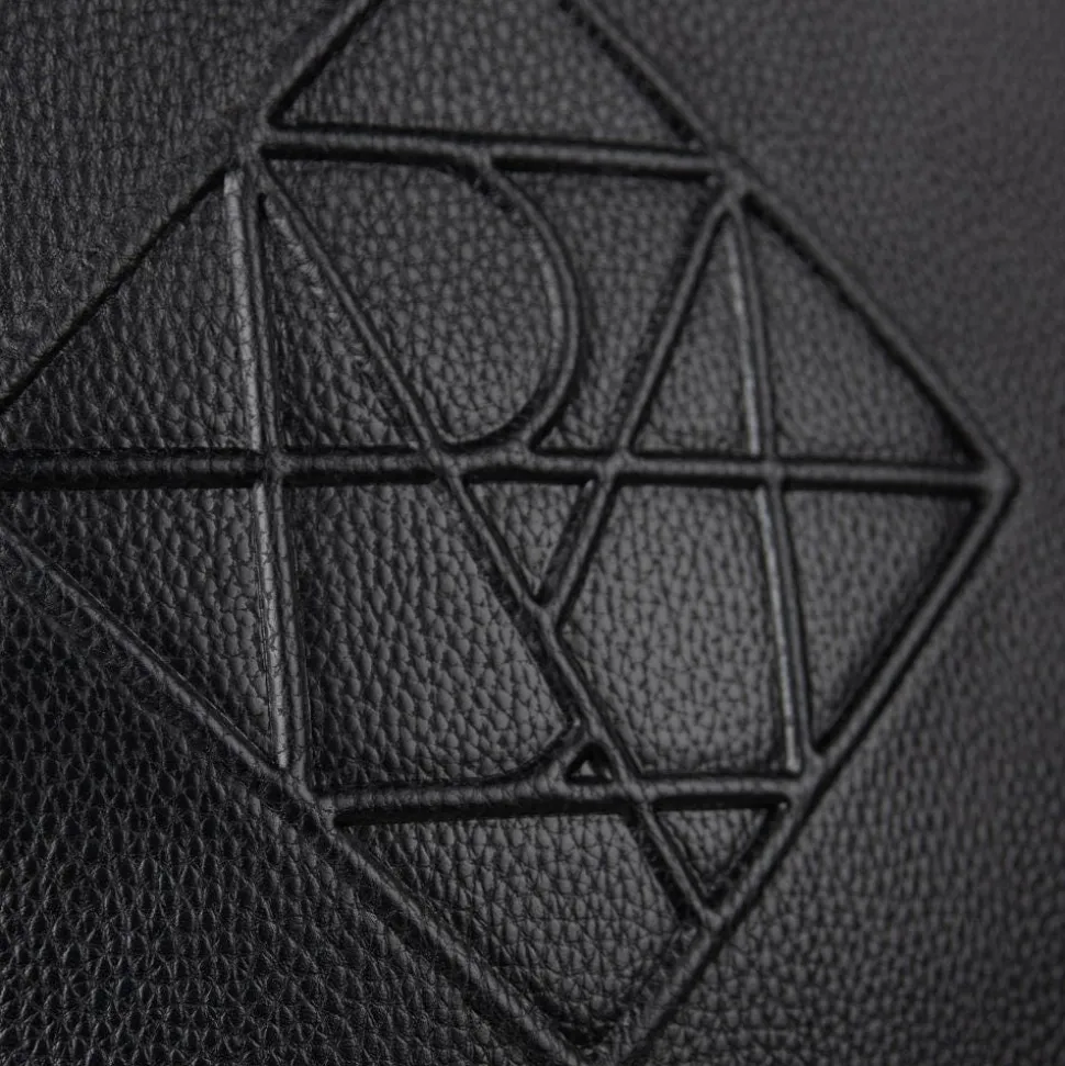Le Vicky - Sac à couches en cuir vegan noir