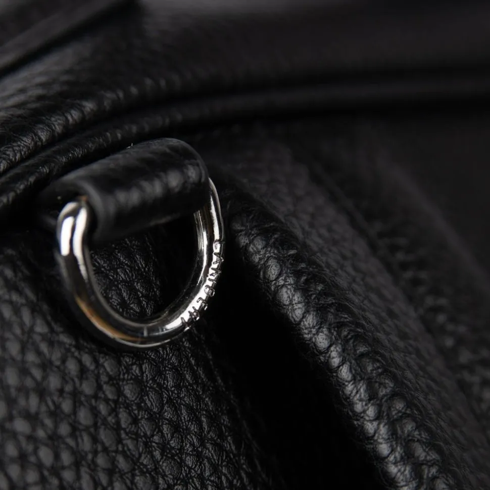 Le Vicky - Sac à couches en cuir vegan noir